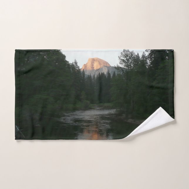 Half Dome Sunset in Yosemite National Park Hand Towel (Hand Towel)
