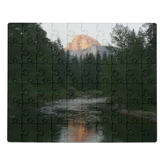 Half Dome Sunset in Yosemite National Park Jigsaw Puzzle (Puzzle Horizontal)