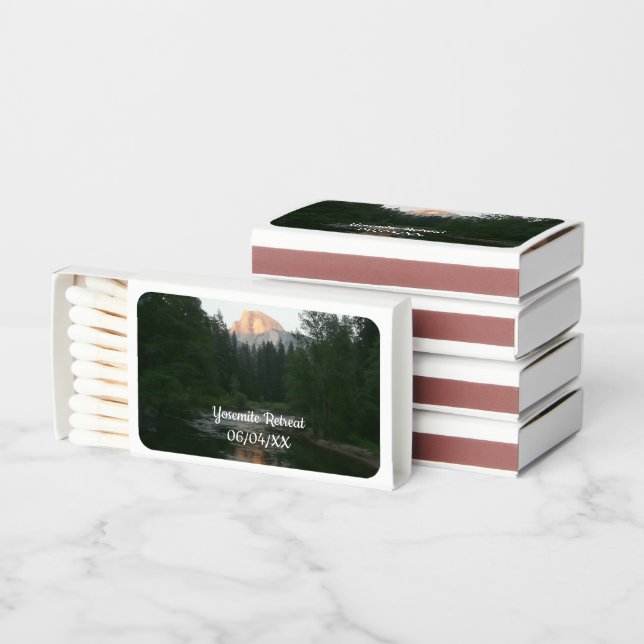 Half Dome Sunset in Yosemite National Park Matchboxes (Stacked)