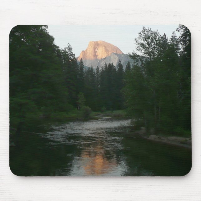 Half Dome Sunset in Yosemite National Park Mouse Pad (Front)