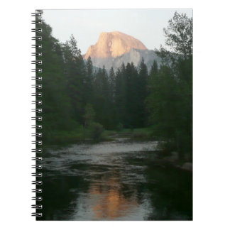Half Dome Sunset in Yosemite National Park Notebook