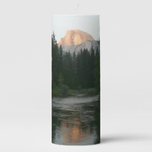Half Dome Sunset in Yosemite National Park Pillar Candle