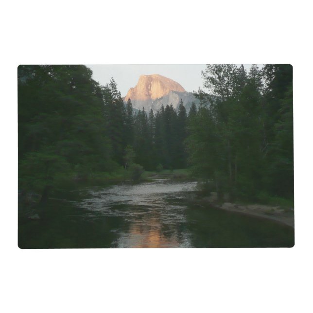 Half Dome Sunset in Yosemite National Park Placemat (Front)