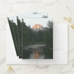 Half Dome Sunset in Yosemite National Park Pocket Folder