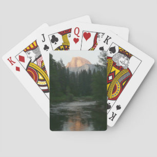 Half Dome Sunset in Yosemite National Park Poker Cards