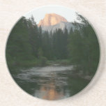Half Dome Sunset in Yosemite National Park Sandstone Coaster