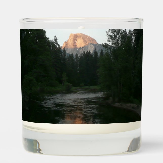 Half Dome Sunset in Yosemite National Park Scented Candle (Front)