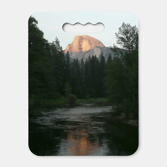 Half Dome Sunset in Yosemite National Park Seat Cushion (Front Vertical)