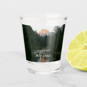 Half Dome Sunset in Yosemite National Park Shot Glass