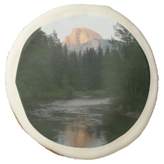Half Dome Sunset in Yosemite National Park Sugar Cookie (Front)