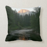 Half Dome Sunset in Yosemite National Park Throw Pillow