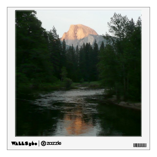 Half Dome Sunset in Yosemite National Park Wall Decal (Front)
