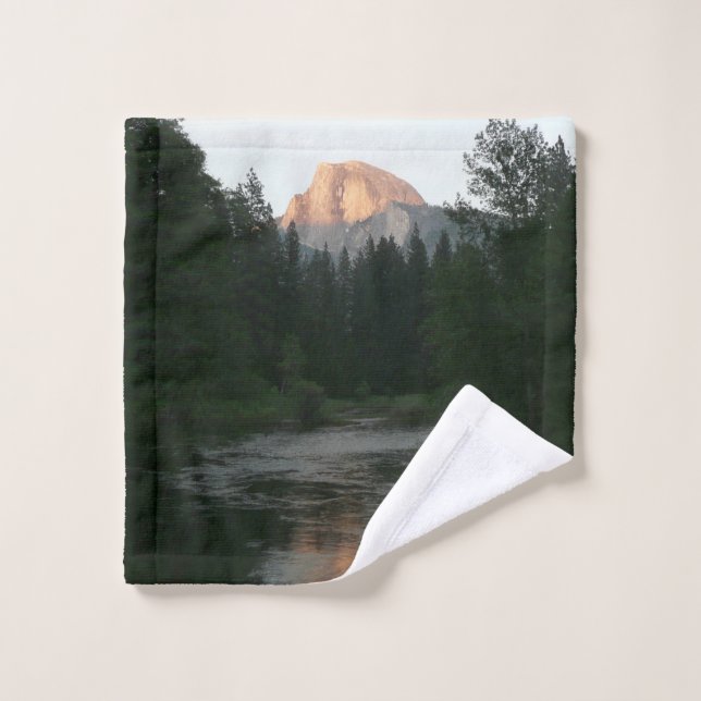 Half Dome Sunset in Yosemite National Park Wash Cloth (Wash Cloth)