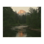 Half Dome Sunset in Yosemite National Park Wood Wall Art