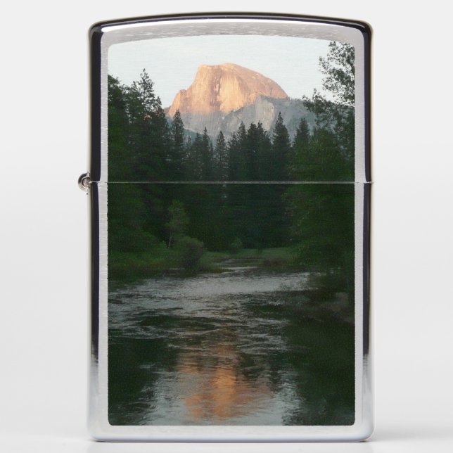 Half Dome Sunset in Yosemite National Park Zippo Lighter (Front)