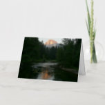 Half Dome Sunset Thank You Foil Greeting Card