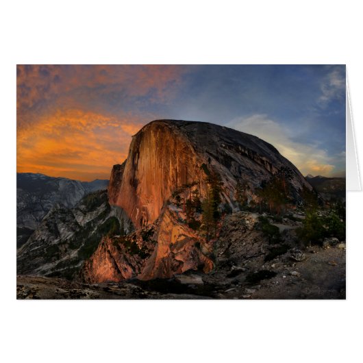Half Dome Sunset - Yosemite Cards (Front Horizontal)