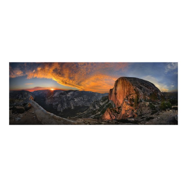 Half Dome Sunset - Yosemite Photo Print (Front)