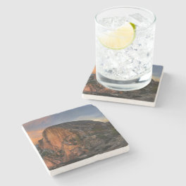 Half Dome Sunset - Yosemite Stone Coaster