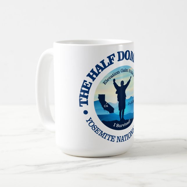 Half Dome Trail (hiking) Coffee Mug (Front Left)