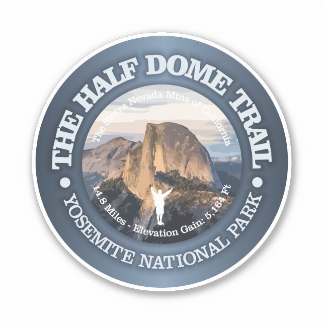 Half Dome Trail Sticker (Front)