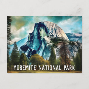 Half Dome Yosemite National Park Postcard