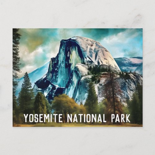 Half Dome Yosemite National Park Postcard 