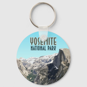 Half Dome Yosemite National Park Vintage Souvenir Keychain