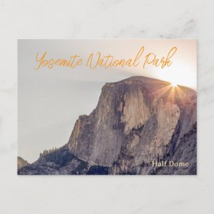 Half Dome Yosemite Travel Postcard