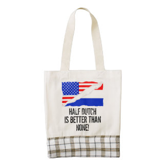 Half Dutch Is Better Than None Zazzle HEART Tote Bag