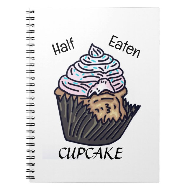 Half eaten cupcake notebook (Front)