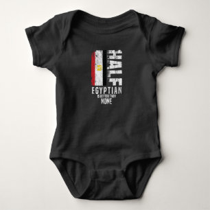Half Egyptian Is Better Than None Funny Egyptian F Baby Bodysuit