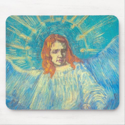 Half Figure of an Angel by Vincent van Gogh Mouse Pad