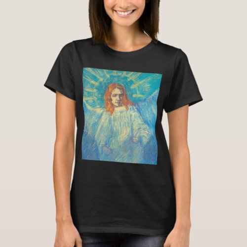 Half Figure of an Angel by Vincent van Gogh T_Shirt