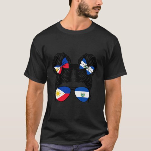 Half Filipino Half Salvadoran Philippines Heritage T_Shirt