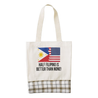 Half Filipino Is Better Than None Zazzle HEART Tote Bag