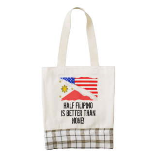 Half Filipino Is Better Than None Zazzle HEART Tote Bag