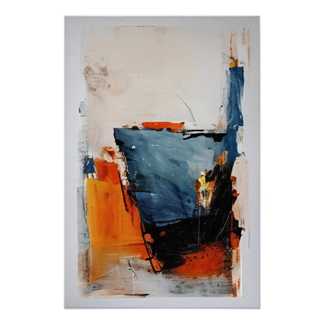 Half Full Glass - Abstract Metaphor Poster (Front)