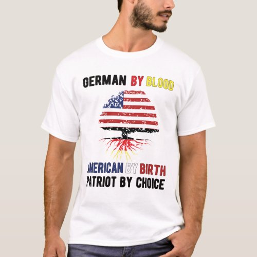 Half German Half American Flag Germany USA T_Shirt