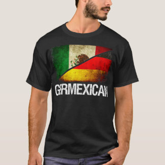 Half German Half Mexican Flag Germexican Hispani T-Shirt