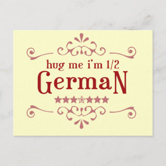 Half German Postcard