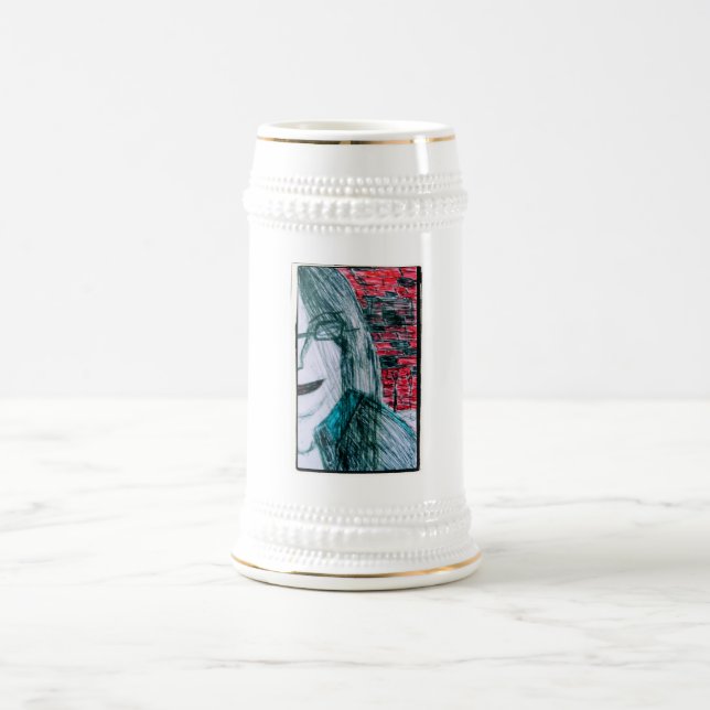 Half Girl Beer Stein (Center)
