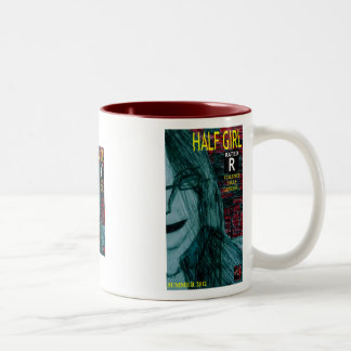 half girl print Two-Tone coffee mug