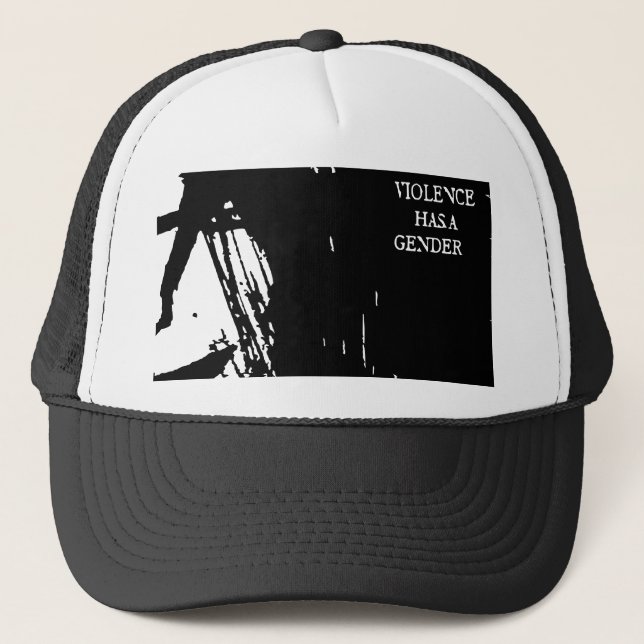 HALF GIRL SVG TRUCKER HAT (Front)