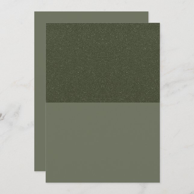 Half Glitter Moss Green Flat Program – Customize (Front/Back)
