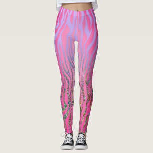 Pink Glitter Sparkle Print' Adult Leggings – Lulu's Luxuries