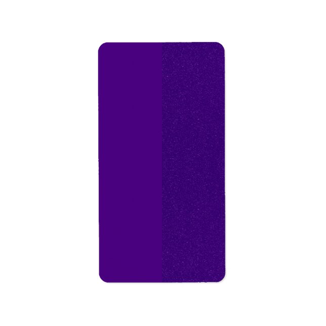 Half-Glitter Purple Return Address Labels - Custom (Front)
