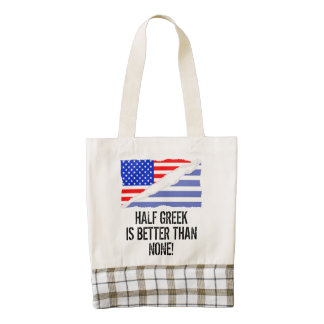 Half Greek Is Better Than None Zazzle HEART Tote Bag