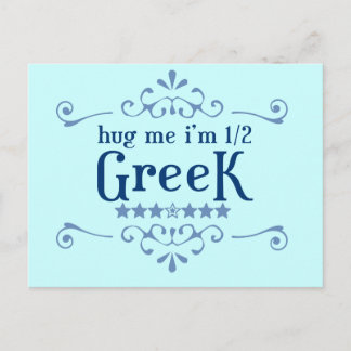 Half Greek Postcard