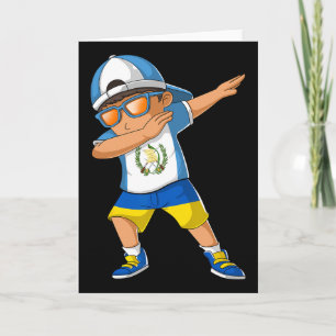 Half Guatemalan Half Ukrainian Boy Guatemala Flag Card